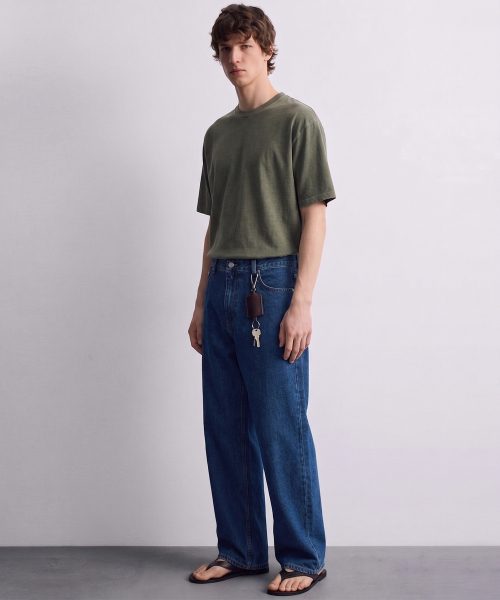 DE GRAND MATIN(ディグランドマーティン)の「Pigment Dyed Relaxed Over-fit T-shirt(Tシャツ/カットソー・メンズ・ダークグリーン/アイボリー/バーガンディー/ダークベージュ/チャコールグレー/パープル/ダークネイビー/スカイブルー・MEDIUM/LARGE/XX-LARGE/X-LARGE)」の13枚目の写真