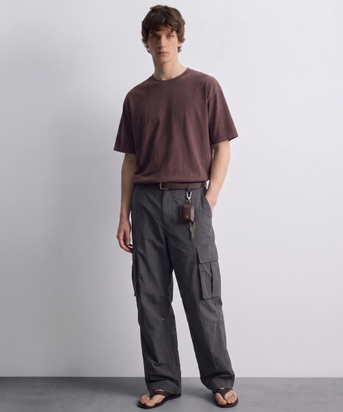 DE GRAND MATIN(ディグランドマーティン)の「Pigment Dyed Relaxed Over-fit T-shirt(Tシャツ/カットソー・メンズ・ダークグリーン/アイボリー/バーガンディー/ダークベージュ/チャコールグレー/パープル/ダークネイビー/スカイブルー・MEDIUM/LARGE/XX-LARGE/X-LARGE)」の14枚目の写真