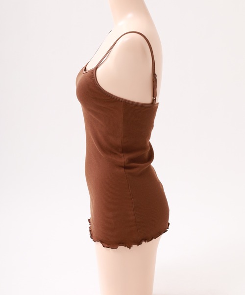 OMNES(オムネス)の「コットンリブキャミソールブラ(キャミソール・レディース・グリーン/ブラウン・WOMENS L/WOMENS M)」の16枚目の写真