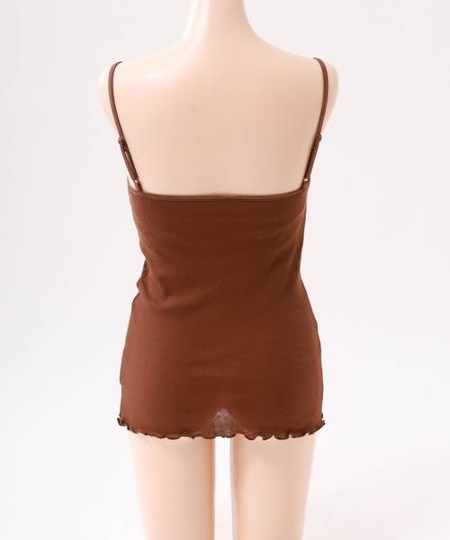 OMNES(オムネス)の「コットンリブキャミソールブラ(キャミソール・レディース・グリーン/ブラウン・WOMENS L/WOMENS M)」の17枚目の写真