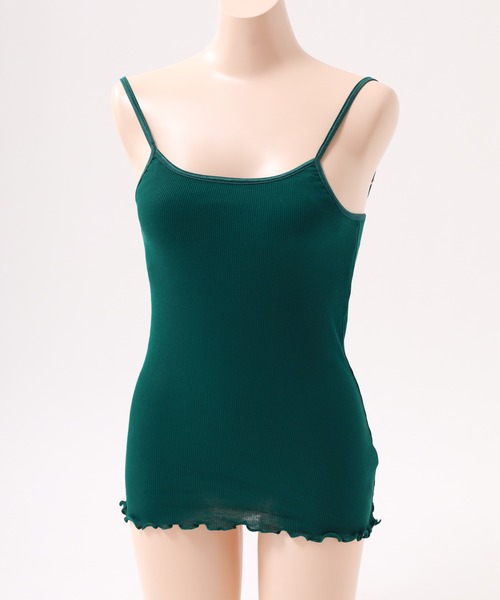 OMNES(オムネス)の「コットンリブキャミソールブラ(キャミソール・レディース・グリーン/ブラウン・WOMENS L/WOMENS M)」の9枚目の写真