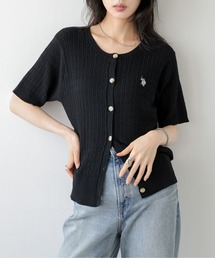 サマーニット」に該当するカーディガン/ボレロ（ブラック/黒色系