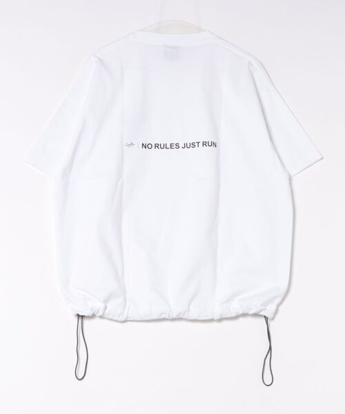 Leyline(レイライン)の「【Leyline】Adjuster graphic tee / 裾ドローコード ビッグシルエットTシャツ(Tシャツ/カットソー・メンズ・ホワイト・MEDIUM)」の12枚目の写真