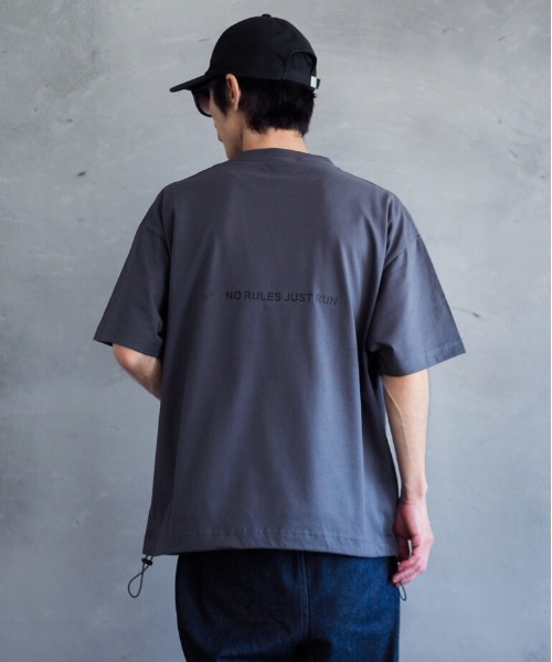 Leyline(レイライン)の「【Leyline】Adjuster graphic tee / 裾ドローコード ビッグシルエットTシャツ(Tシャツ/カットソー・メンズ・ホワイト・MEDIUM)」の3枚目の写真