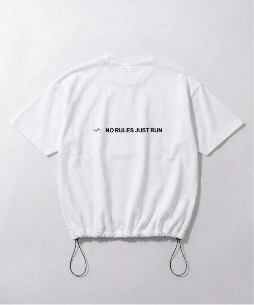 Leyline(レイライン)の「【Leyline】Adjuster graphic tee / 裾ドローコード ビッグシルエットTシャツ(Tシャツ/カットソー・メンズ・ホワイト・MEDIUM)」の9枚目の写真