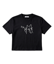 ARIGHTANGLE（アライトアングル）の「CAT FISH CROP TEE (2 COLOR)（Tシャツ/カットソー）」