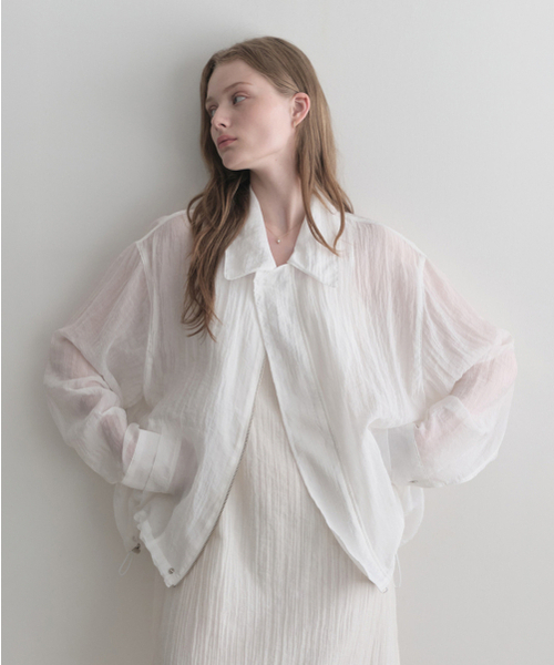 LENAV(ルナブ)の「Les kara summer wind Jacket (white)(ナイロンジャケット・レディース・その他・FREE)」の1枚目の写真