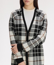 FRED PERRY | Boucle Tartan Cardigan/ブークレタータンチェックカーディガン(カーディガン/ボレロ)