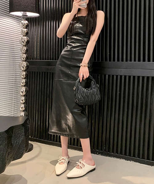 Lace Ladies（レースレディース）の「ダブルリボン ポインテッドトゥ レザー調 ミュール パンプス（サンダル・レディース・シルバー/アイボリー・23.5cm/24cm/24.5cm/25cm/22.5cm/23cm）」の6枚目の写真
