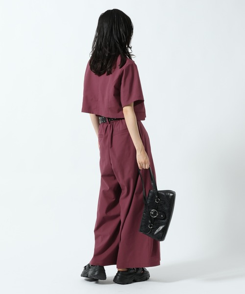 PAGEBOY(ページボーイ)の「フラップデザインショートジャケット(テーラードジャケット・レディース・ボルドー/チャコールグレー/ブラック・FREE)」の19枚目の写真