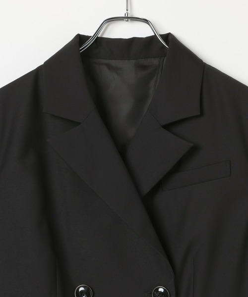 PAGEBOY(ページボーイ)の「フラップデザインショートジャケット(テーラードジャケット・レディース・ボルドー/チャコールグレー/ブラック・FREE)」の21枚目の写真