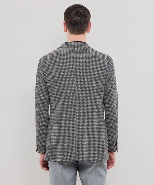 MACKINTOSH LONDON(マッキントッシュ ロンドン)の「【FLEX JERSEY】【LANIFICIO ROMA/ラニフィーチョ ローマ】ハウンドトゥースジャケット(テーラードジャケット・メンズ・チャコールグレー・40)」の5枚目の写真