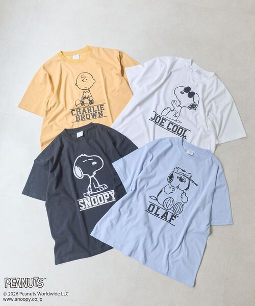 PEANUTS(ピーナッツ)の「【PEANUTS】GreenParksTee(Tシャツ/カットソー・レディース・ブラック/オレンジ/オフホワイト/ブルー・FREE)」の5枚目の写真