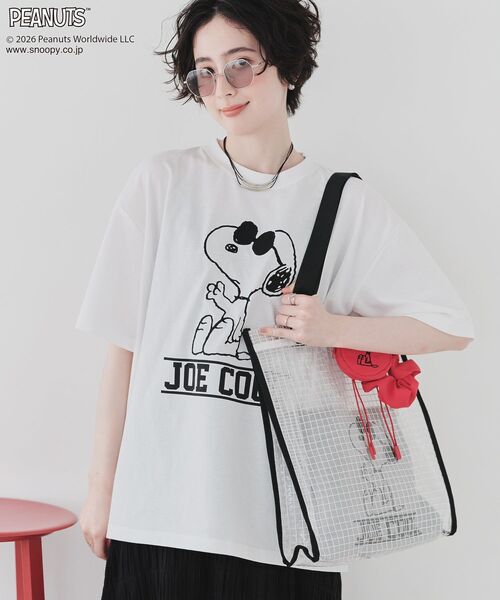 PEANUTS(ピーナッツ)の「【PEANUTS】GreenParksTee(Tシャツ/カットソー・レディース・ブラック/オレンジ/オフホワイト/ブルー・FREE)」の10枚目の写真