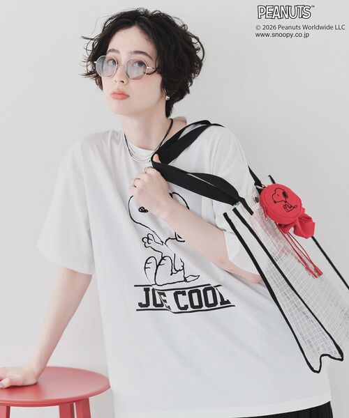 PEANUTS(ピーナッツ)の「【PEANUTS】GreenParksTee(Tシャツ/カットソー・レディース・ブラック/オレンジ/オフホワイト/ブルー・FREE)」の11枚目の写真