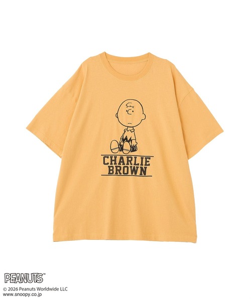 PEANUTS(ピーナッツ)の「【PEANUTS】GreenParksTee(Tシャツ/カットソー・レディース・ブラック/オレンジ/オフホワイト/ブルー・FREE)」の4枚目の写真