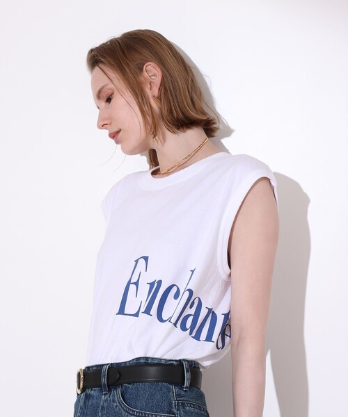 allureville(アルアバイル)の「ラウンドロゴフレンチスリーブ プルオーバー(Tシャツ/カットソー・レディース・ブラック/ブルー・2)」の2枚目の写真