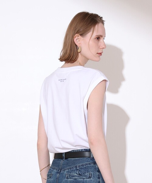 allureville(アルアバイル)の「ラウンドロゴフレンチスリーブ プルオーバー(Tシャツ/カットソー・レディース・ブラック/ブルー・2)」の6枚目の写真