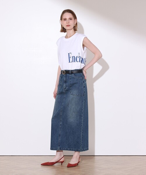 allureville(アルアバイル)の「ラウンドロゴフレンチスリーブ プルオーバー(Tシャツ/カットソー・レディース・ブラック/ブルー・2)」の7枚目の写真