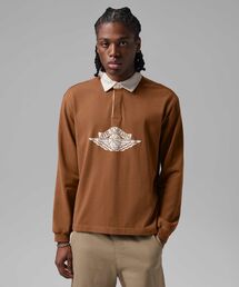 JORDAN BRAND | ジョーダン フライト エッセンシャル メンズ ラグビー トップス / Jordan Flight Essentials Men's Rugby Top IM9148-281 Light British Tan(ポロシャツ)