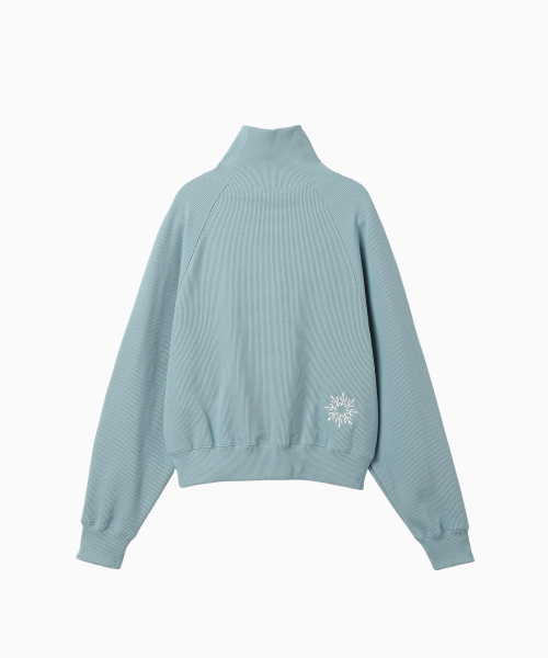 MENASOO（ミナス）の「Snap Waffle Sweatshirt_Skyblue（スウェット・レディース・スカイブルー・F）」の11枚目の写真