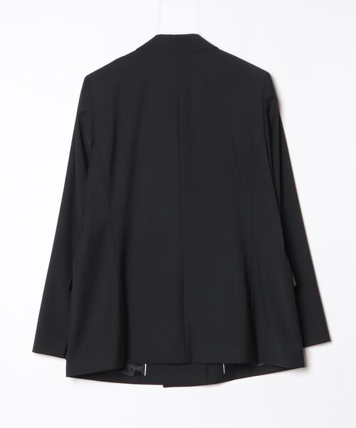 COMME CA(コムサ)の「〔 TALLサイズ 〕 【セットアップ対応】2WAYストレッチトロ ダブルジャケット(セットアップ・レディース・ブラック・15号)」の2枚目の写真