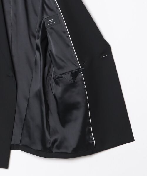 COMME CA(コムサ)の「〔 TALLサイズ 〕 【セットアップ対応】2WAYストレッチトロ ダブルジャケット(セットアップ・レディース・ブラック・15号)」の3枚目の写真