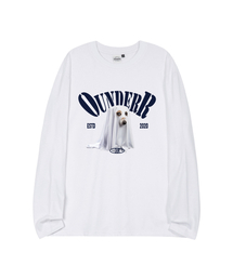 OUNDERR（オアンダーアール）の「BOO_オーバーサイズ_ロング_スリーブ [ホワイト]（Tシャツ/カットソー）」