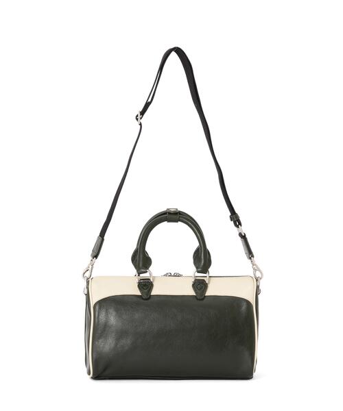 AVIREX(アヴィレックス)の「WILD BEARS MINI DUFFLE BAG(ボストンバッグ・レディース・ブラック/モスグリーン・F)」の4枚目の写真