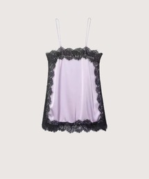 Satin Lace Trim Cami/サテンレーストリムキャミ