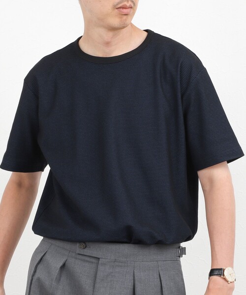 NOLLEY’S(ノーリーズ)の「【BECシリーズ】立体ボーダーTシャツ(Tシャツ/カットソー・メンズ・ブルー系その他/ホワイト系その他/ブラック系その他・M/L/XL/S)」の3枚目の写真