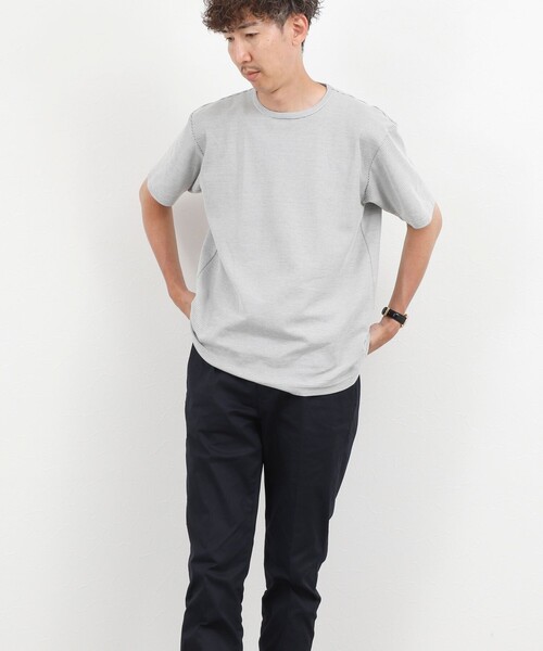NOLLEY’S(ノーリーズ)の「【BECシリーズ】立体ボーダーTシャツ(Tシャツ/カットソー・メンズ・ブルー系その他/ホワイト系その他/ブラック系その他・M/L/XL/S)」の6枚目の写真