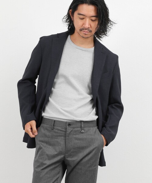 NOLLEY’S(ノーリーズ)の「【BECシリーズ】立体ボーダーTシャツ(Tシャツ/カットソー・メンズ・ブルー系その他/ホワイト系その他/ブラック系その他・M/L/XL/S)」の13枚目の写真