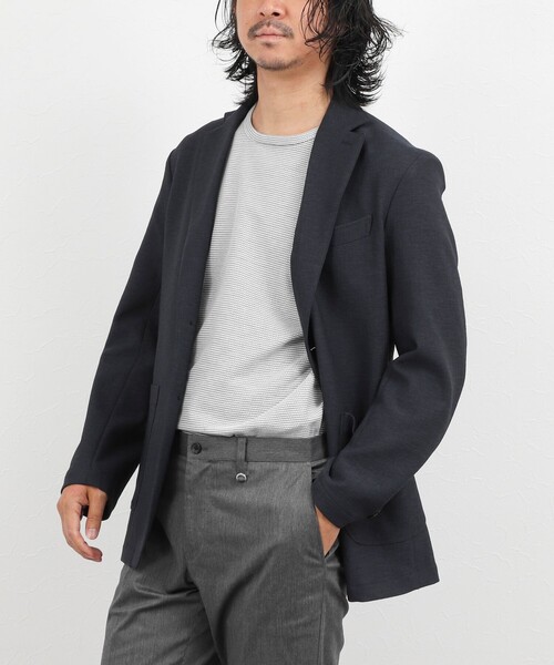 NOLLEY’S(ノーリーズ)の「【BECシリーズ】立体ボーダーTシャツ(Tシャツ/カットソー・メンズ・ブルー系その他/ホワイト系その他/ブラック系その他・M/L/XL/S)」の14枚目の写真
