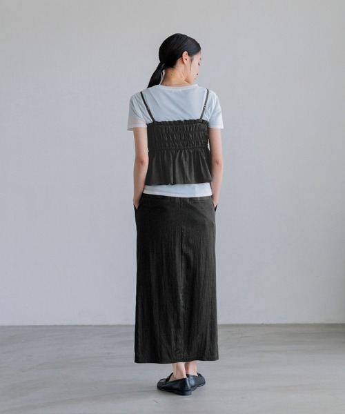 LOWRYS FARM(ローリーズファーム)の「シャーリングビスチェスカート2P 1051971(スカート・レディース・ブラック/ブラウン/ベージュ系その他2・MEDIUM/LARGE)」の9枚目の写真