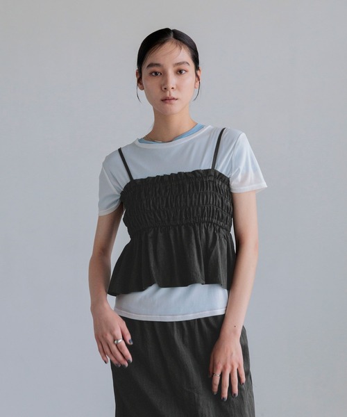 LOWRYS FARM(ローリーズファーム)の「シャーリングビスチェスカート2P 1051971(スカート・レディース・ブラック/ブラウン/ベージュ系その他2・MEDIUM/LARGE)」の10枚目の写真
