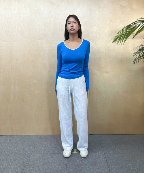 COTTONREBIRTHCLUB（コットンリバースクラブ）の「レースベビーTシャツ（ブルー）（Tシャツ/カットソー・レディース・その他・FREE）」の7枚目の写真