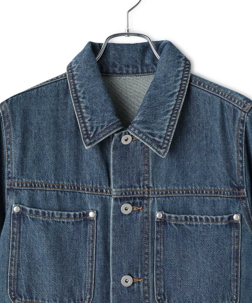 ADAM ET ROPE'(アダムエロペ)の「【WEB限定】デニムシャツロングワンピース(シャツワンピース・レディース・ブラック/ブルー・36/38)」の18枚目の写真