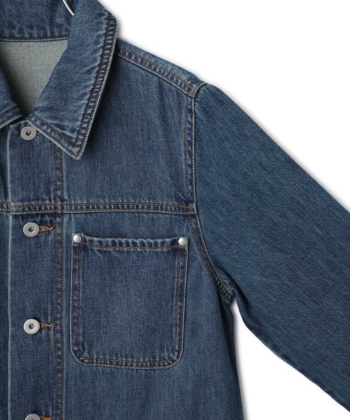 ADAM ET ROPE'(アダムエロペ)の「【WEB限定】デニムシャツロングワンピース(シャツワンピース・レディース・ブラック/ブルー・36/38)」の19枚目の写真