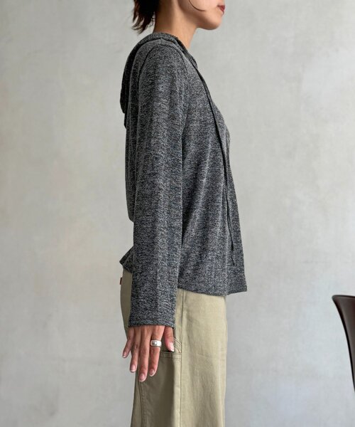 CPCM(シーピーシーエム)の「【WEB限定】ヘンリーシアーニットパーカー(Tシャツ/カットソー・レディース・チャコールグレー/グリーン系/グレー・FREE)」の8枚目の写真