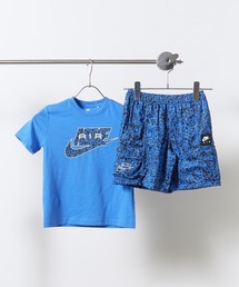 NIKE（ナイキ）の「NIKE/ナイキ NKB B NK AIR AOP CARG ウォッシュロゴ レオパード柄セットアップ 海水浴 アウトドア デイリー キッズ 2026年夏 夏服（セットアップ）」
