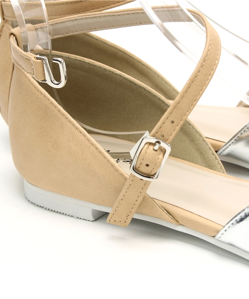 FREE'S MART（フリーズマート）の「セパレートフラットシューズ（パンプス・レディース・ブルー/シルバー/ホワイト・LARGE/MEDIUM）」の9枚目の写真