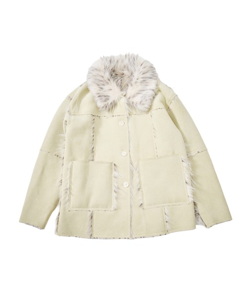 FTW(エフティダブリュー)の「REVERSIBLE FUR COAT(その他アウター・レディース・ライトグリーン/ブラック・FREE)」の7枚目の写真