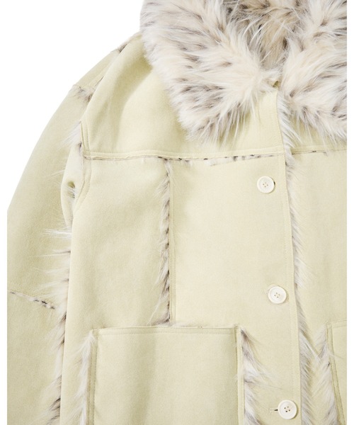 FTW(エフティダブリュー)の「REVERSIBLE FUR COAT(その他アウター・レディース・ライトグリーン/ブラック・FREE)」の9枚目の写真