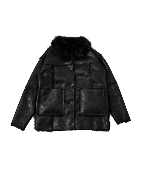 FTW(エフティダブリュー)の「REVERSIBLE FUR COAT(その他アウター・レディース・ライトグリーン/ブラック・FREE)」の14枚目の写真