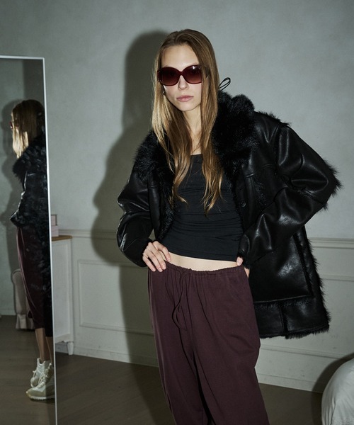 FTW(エフティダブリュー)の「REVERSIBLE FUR COAT(その他アウター・レディース・ライトグリーン/ブラック・FREE)」の20枚目の写真
