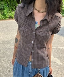 チェック柄シャツ