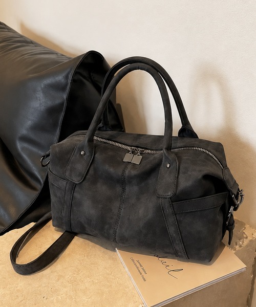 ammy.(エイミードット)の「【 ammy. / エイミードット 】 ビンテージライク ボストンバッグ / ショルダーバッグ(ボストンバッグ・レディース・ベージュ系/ブラック系・FREE)」の16枚目の写真