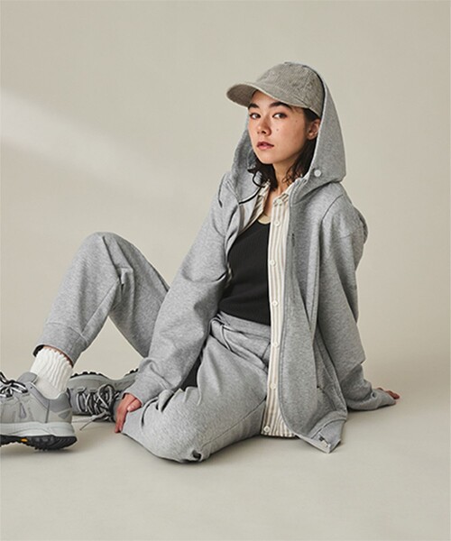 AIGLE（エーグル）の「UVカット スウェットパンツ（セットアップ対応）（スウェットパンツ・メンズ・ブラック/ヘザーグレー・L/XS/XL/S/M）」の11枚目の写真