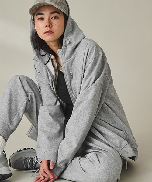 AIGLE（エーグル）の「UVカット スウェットパンツ（セットアップ対応）（スウェットパンツ・メンズ・ブラック/ヘザーグレー・L/XS/XL/S/M）」の12枚目の写真